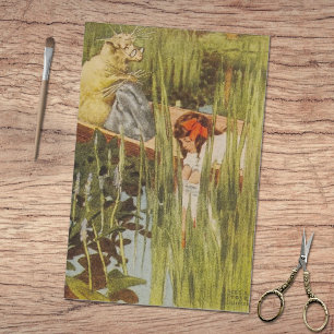 Alice's Adventures in Wonderland Vintage Boat Tissue Paper