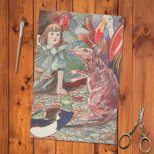 Alice's Adventures in Wonderland Vintage Mouse Tissue Paper