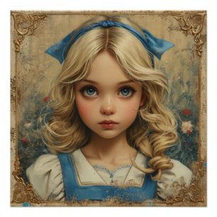 Alice's Charming Whimsicality: Wonderland Whimsy Poster