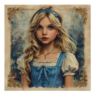 Alice's Curious Whimsy: Wonderland Whimsy Poster