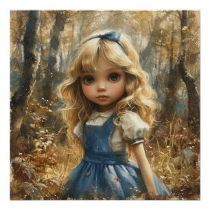 Alice's Whimsical Journey: Wonderland Whimsy Poster