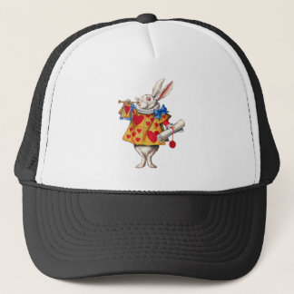 ALICE'S WHITE RABBIT IN WONDERLAND TRUCKER HAT