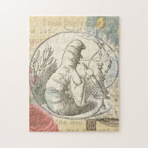 Alice's Wonderland Caterpillar: Original Tenniel  Jigsaw Puzzle