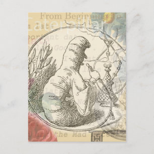 Alice's Wonderland Caterpillar: Original Tenniel  Postcard