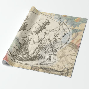 Alice's Wonderland Caterpillar: Original Tenniel  Wrapping Paper