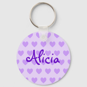 Alicia in Purple Key Ring