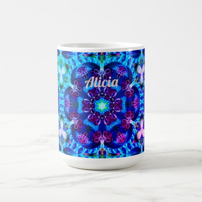 ALICIA ~ Pretty Glittery Pattern ~  Coffee Mug (Center)