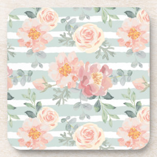 Alicia Rose Stripe Pattern Coaster