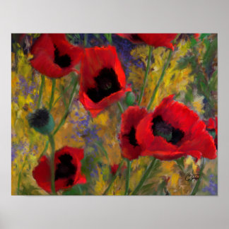 Alicia's Poppies Poster