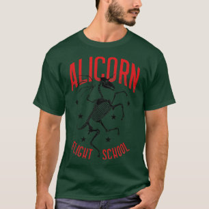 Alicorn Unicorn Skeleton Flight School1 T-Shirt