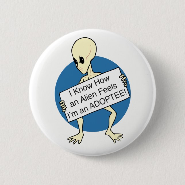 Alien 6 Cm Round Badge (Front)