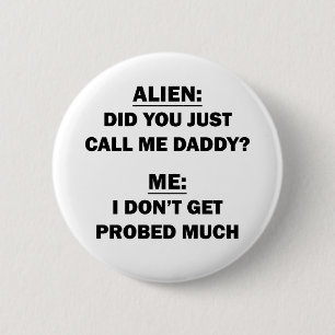 Alien 6 Cm Round Badge