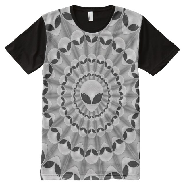 Alien Abduction All-Over Print T-Shirt (Front)