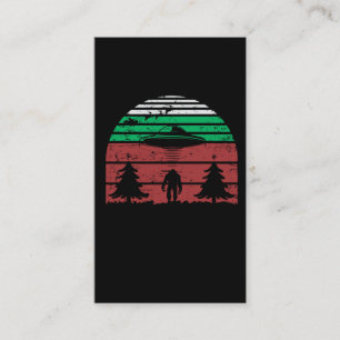 Alien Abduction Bigfoot UFO Sci Fi Lover Business Card