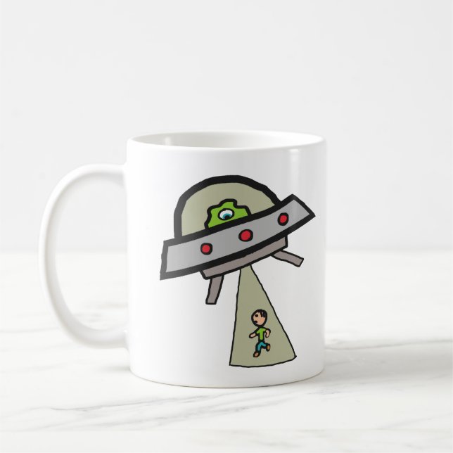 Alien Abduction Coffee Mug (Left)