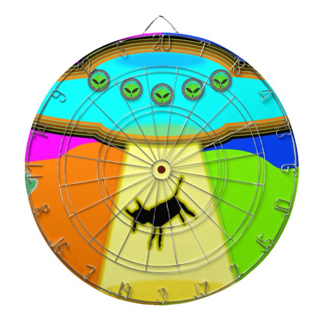 Alien Abduction Dartboard (Front)