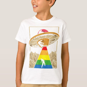 Alien Abduction Gay Pride Gaylien Lgbt  T-Shirt