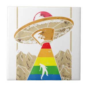 Alien Abduction Gay Pride Gaylien Lgbt  Tile