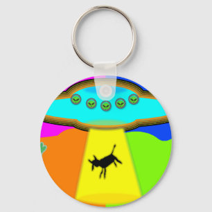 Alien Abduction Key Ring