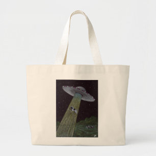Alien Abduction Large Tote Bag