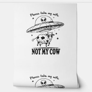 Alien Abduction, Not My Cow For Farmers Humour Wallpaper