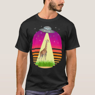 Alien Abduction Of Giraffe T-Shirt