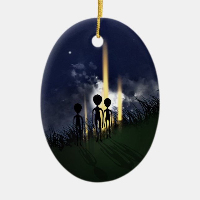 Alien Abduction Ornament (double sided) (Front)