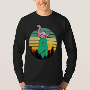Alien Abduction Retro Vintage Ufo Flying Saucer T-Shirt