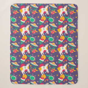 Alien Abduction Sherpa Blanket