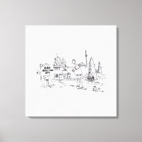 Alien Abduction Site canvas print