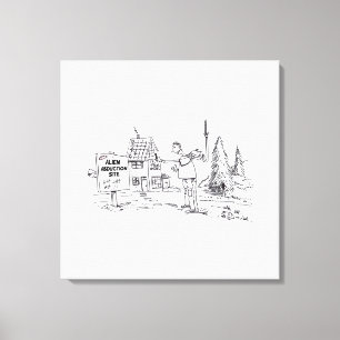 Alien Abduction Site canvas print