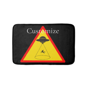 Alien Abduction UFO Thunder_Cove Bath Mat