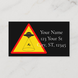 Alien Abduction UFO Thunder_Cove Business Card