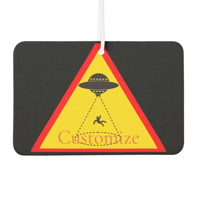 Alien Abduction UFO Thunder_Cove Car Air Freshener (Front)