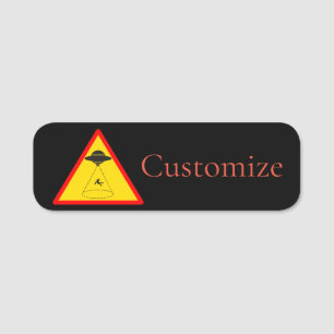 Alien Abduction UFO Thunder_Cove Name Tag