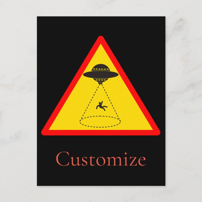 Alien Abduction UFO Thunder_Cove Postcard (Front)