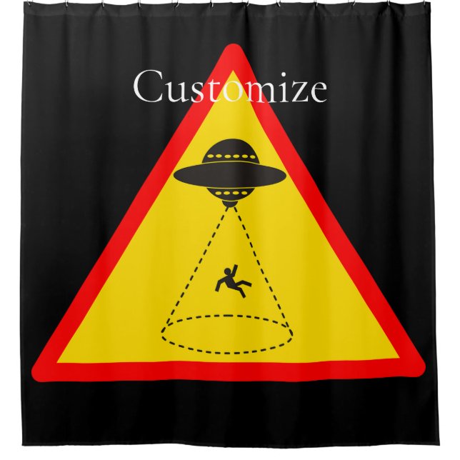 Alien Abduction UFO Thunder_Cove  Shower Curtain (Front)