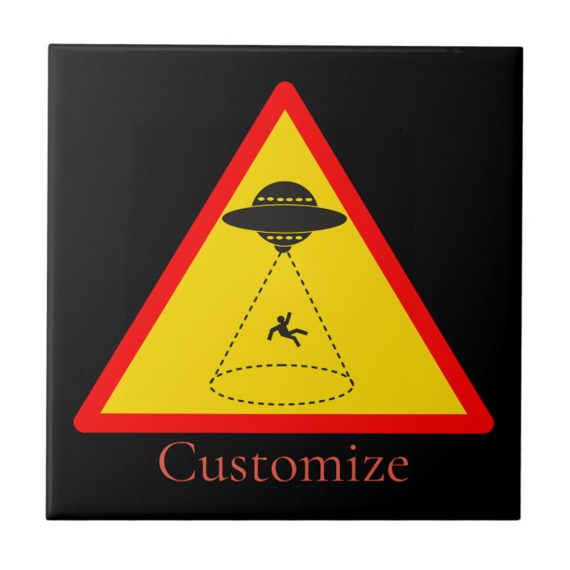 Alien Abduction UFO Thunder_Cove Tile (Front)