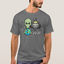 Alien All Mine Men's Basic Dark T-Shirt