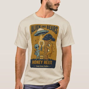 Alien and Bears - Honey Heist T-Shirt