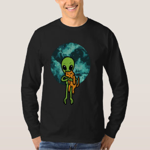Alien And Cat Funny UFO Space Feline Pet Owner Men T-Shirt