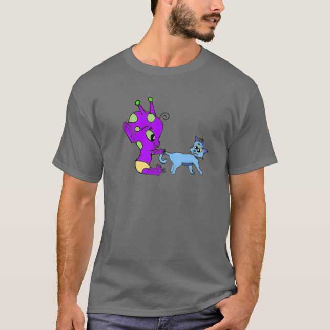 Alien and Kitty T-Shirt (Front)