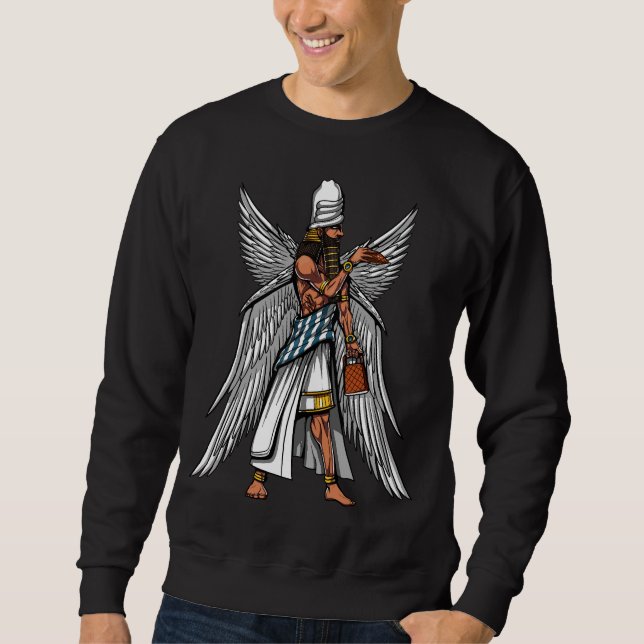 Alien Anunnaki God Ancient Sumerian King Sweatshirt (Front)