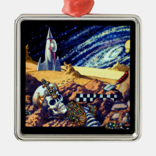 Alien Archeology Metal Tree Decoration