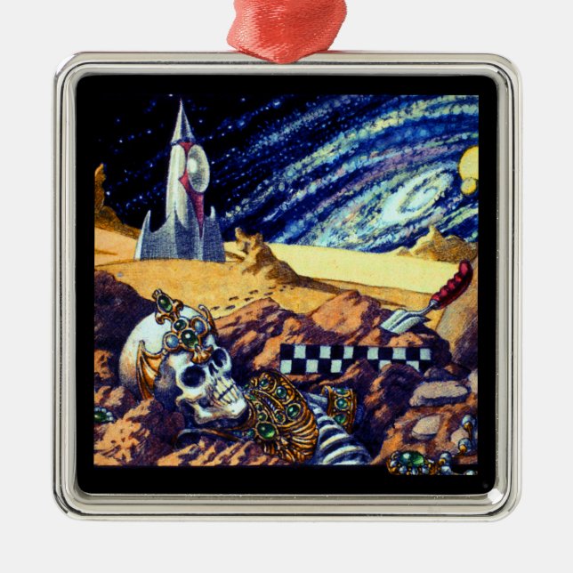 Alien Archeology Metal Tree Decoration (Front)