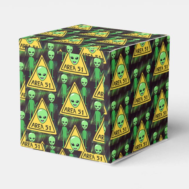 Alien Area 51 Favour Box (Back Side)