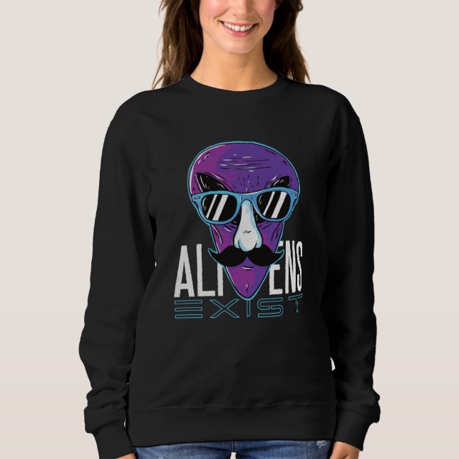 Alien Area 51 UFO  Aliens Sweatshirt (Front)