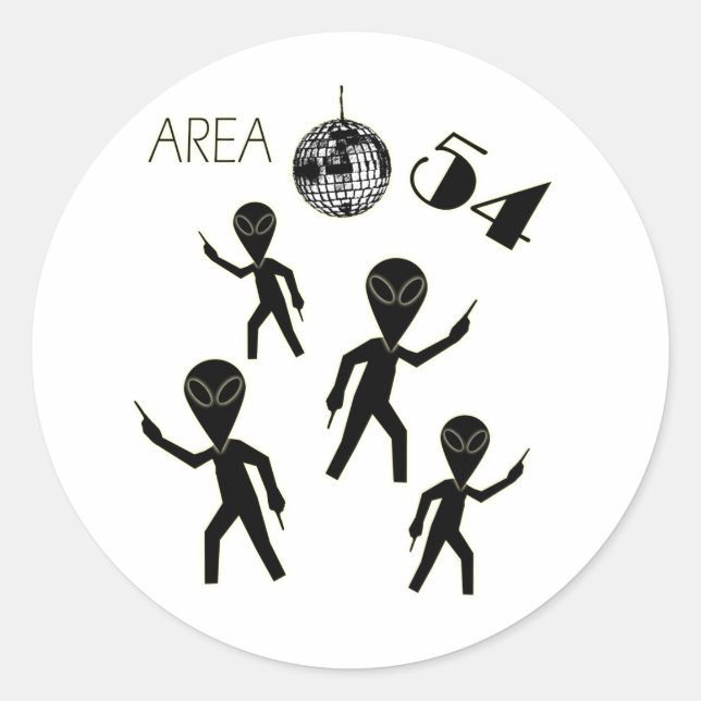 Alien Area 54 Sticker (Front)