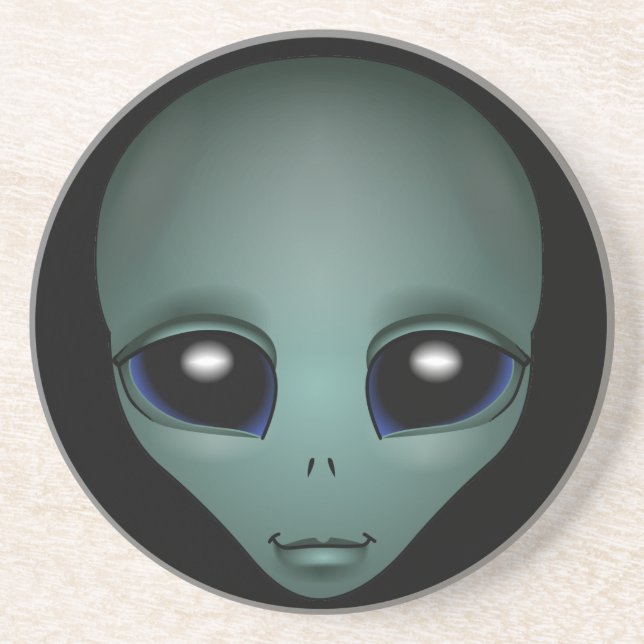 Alien Art Coasters Extraterrestrial Gifts & Decor (Front)