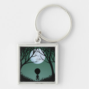 Alien Art Key Chain Extraterrestrial Gifts & Decor